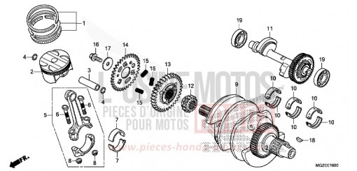 VILEBREQUIN/PISTON CB500FAE de 2014